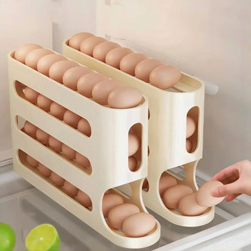 Caja de Almacenamiento de Huevos Deslizante Estilo Escalera